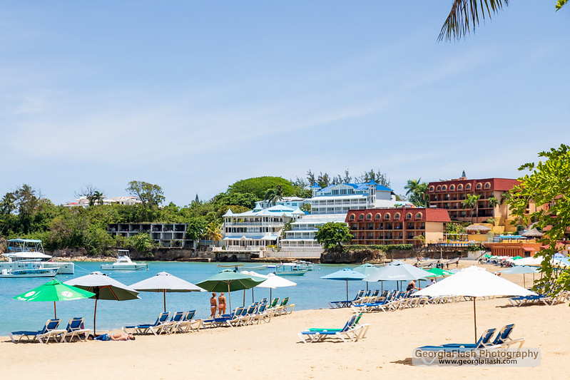 Sosua beach in the afternoon.