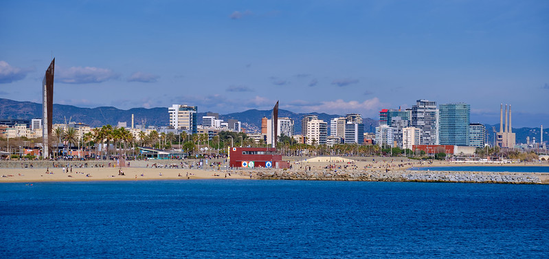 Front maritim de Barcelona platja de la Nova Icaria