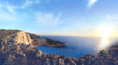 Coastal sunrise at Navagio